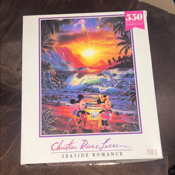 Antique Seaside Romance Puzzle with Vibrant Colors - Picture 1 of 10